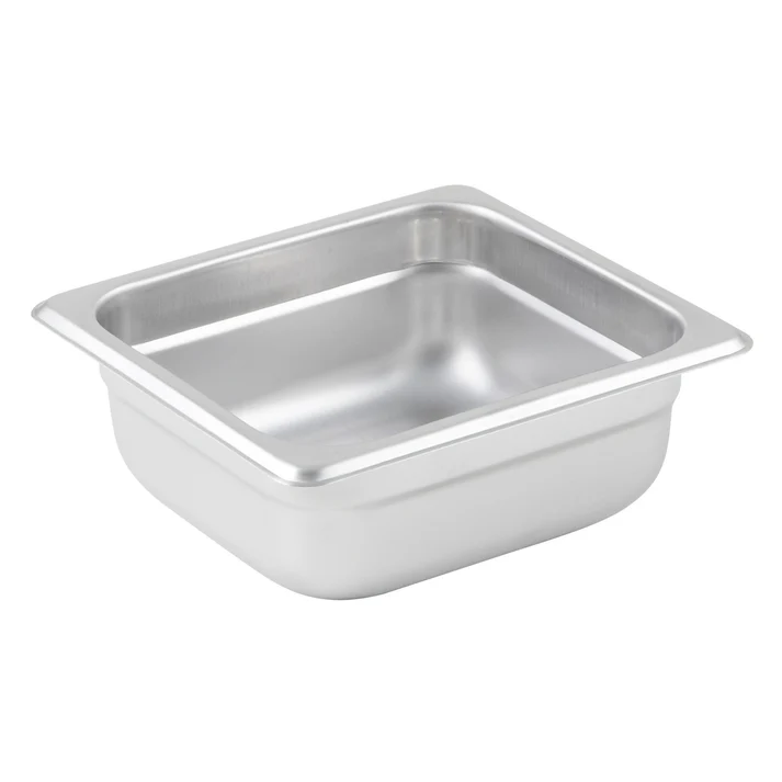 Anti-Jam Steam Pan, 23 Gauge Stainless Steel - 1/6, 2-1/2"