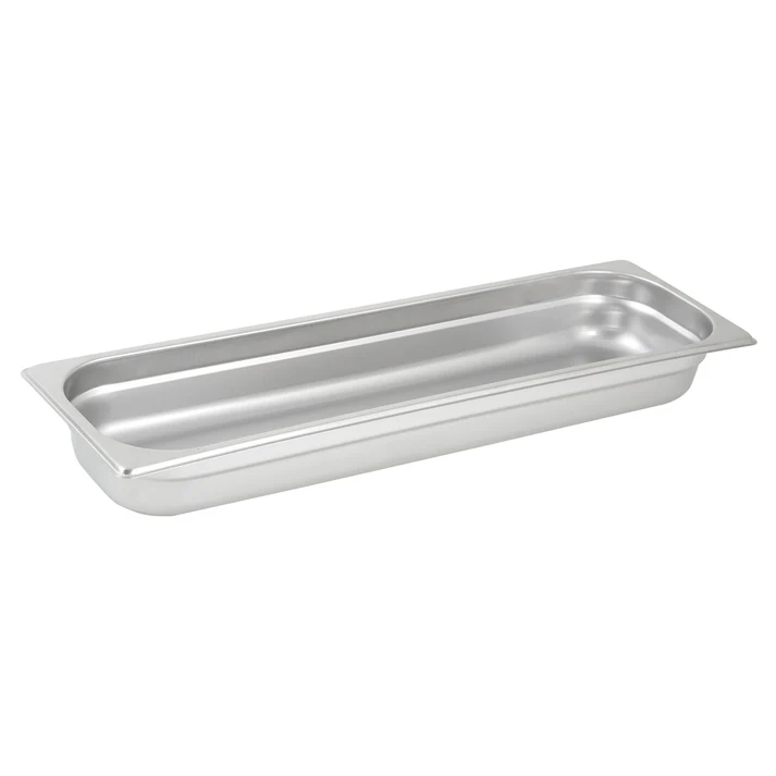 Anti-Jam Half Long Steam Pan, 25 Gauge Stainless Steel - 2-1/2"