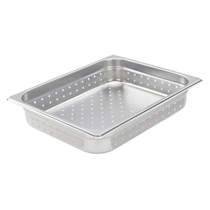 Perforated Steam Pan, 22 Gauge Stainless Steel