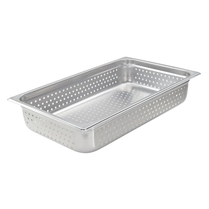 Perforated Steam Pan, 22 Gauge Stainless Steel