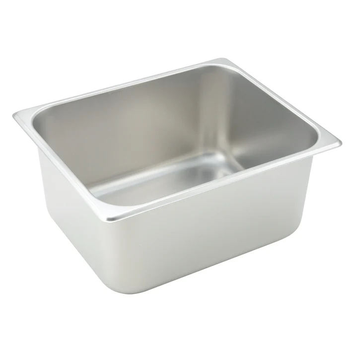 Straight-Sided Steam Pan, 25 Gauge Stainless Steel