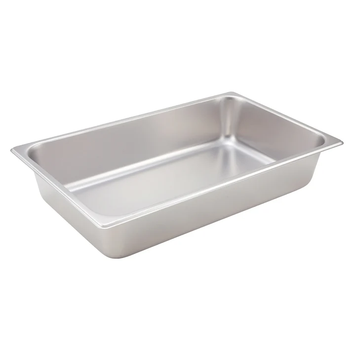 Straight-Sided Steam Pan, 25 Gauge Stainless Steel