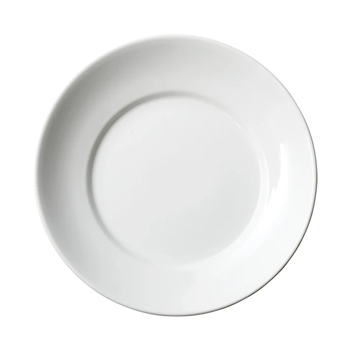 Specialty Plate with Wide Rim, 10-1/2" dia, White Porcelain, 12 Pieces/Case