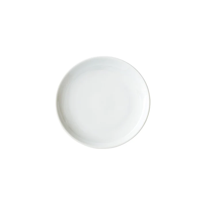  Brechia Coupe Plate, White Porcelain, 6 Pieces/Case