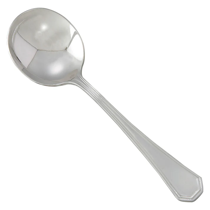 Victoria Bouillon Spoon, 18/8 Extra Heavyweight