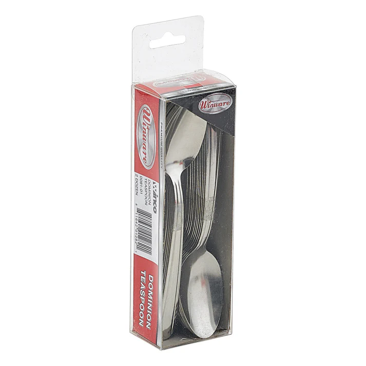 Dominion Teaspoon, 2-doz/pk, 18/0 Medium Weight