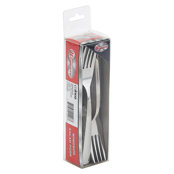 Windsor Salad Fork, 2-doz/pk, 18/0 Medium Weight