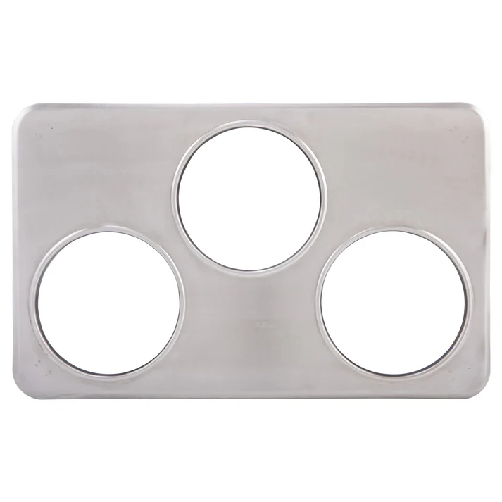 Adaptor Plate, Three 6-3/8" Holes, Stainless Steel
