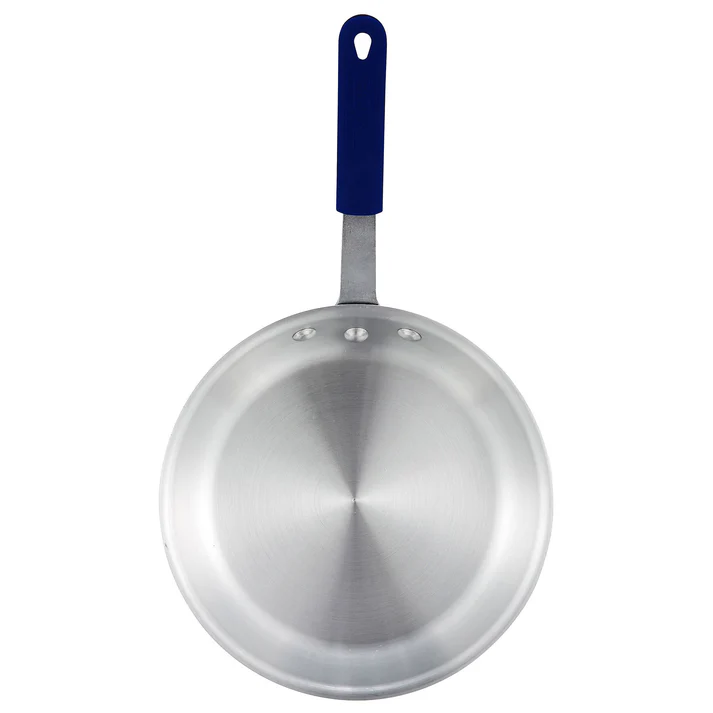 Aluminum Fry Pan, Gladiator, Natural Finish - 12" Dia with Silicone Sleeve