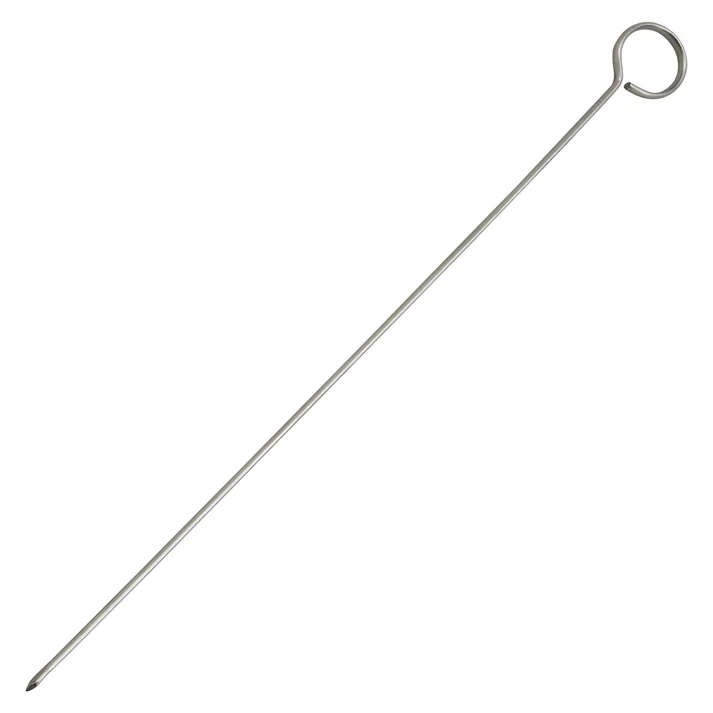 Oval Stainless Steel Skewers - 12"