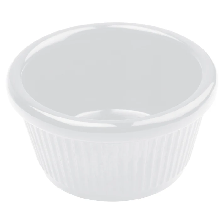 Melamine Ramekin, Fluted - White, 1-1/2 oz