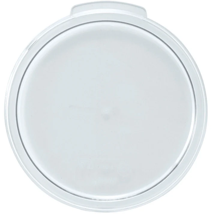 Cover for Round Storage Container, Translucent, Polypropylene