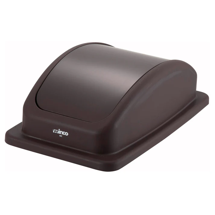 Swing Lid for 23 Gallon Slender Trash Cans - Brown