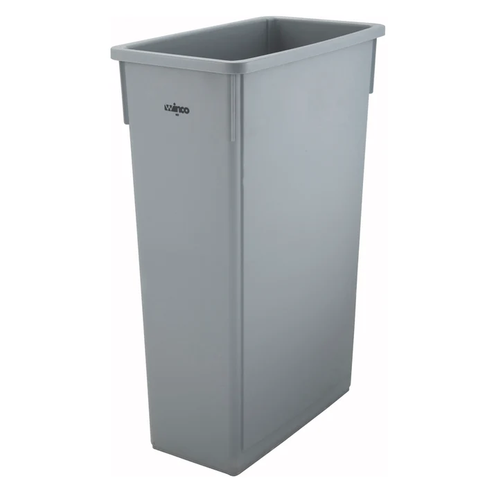 23 Gallon Slender Trash Cans - Gray