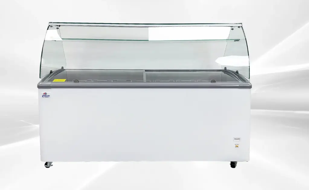 NSF 72 ins Gelato Ice Cream Freezer with glass