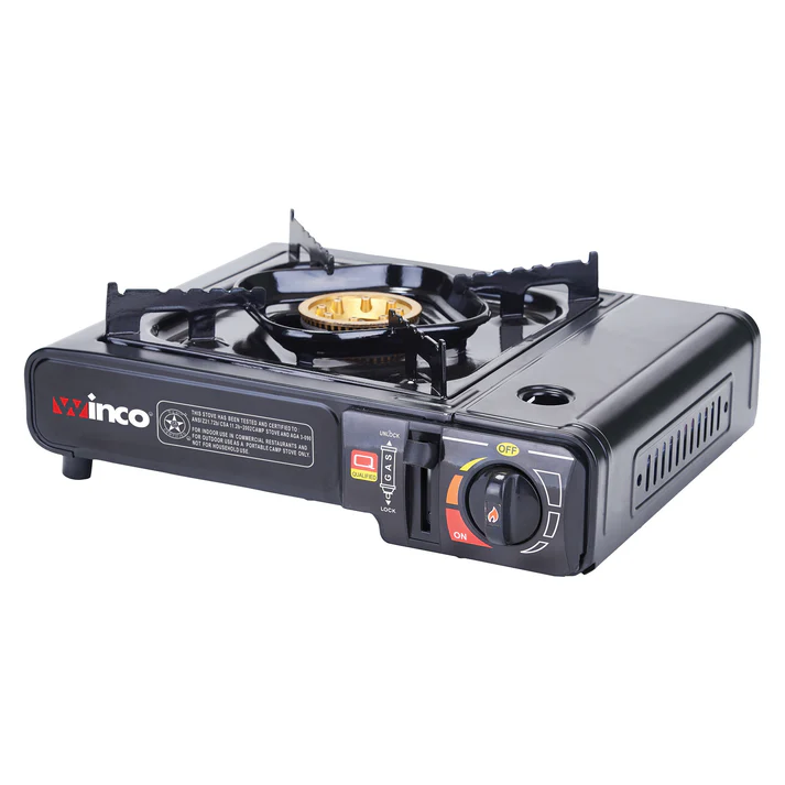 Portable Gas Stove, 9500 BTUs, Brass Burner