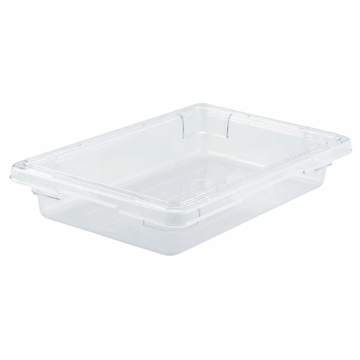  Food Storage Box, Clear Polycarbonate - Half, 3-1/2"