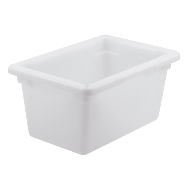  Food Storage Box, White Polypropylene - Half, 9"