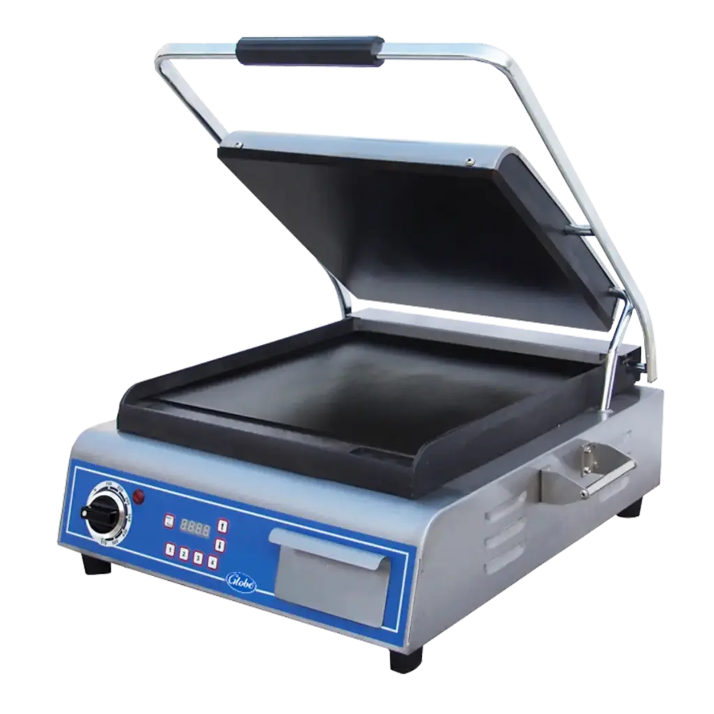 Globe Deluxe Grill w/ Smooth Plates 