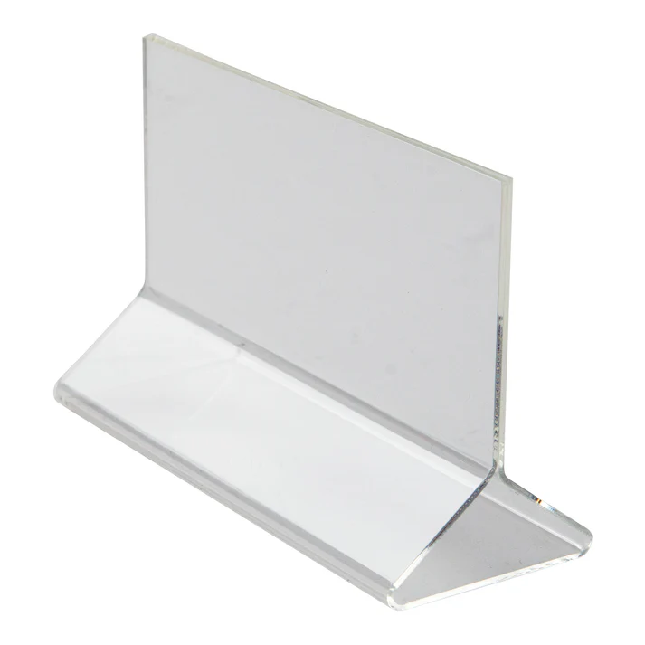 Double-Sided Clear Acrylic Menu Stand - 5-1/2" x 3-1/2"