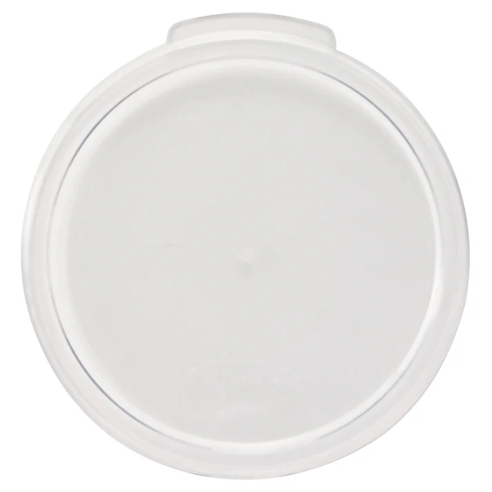 Round Storage Container Cover, Clear Polycarbonate - 1 Quart