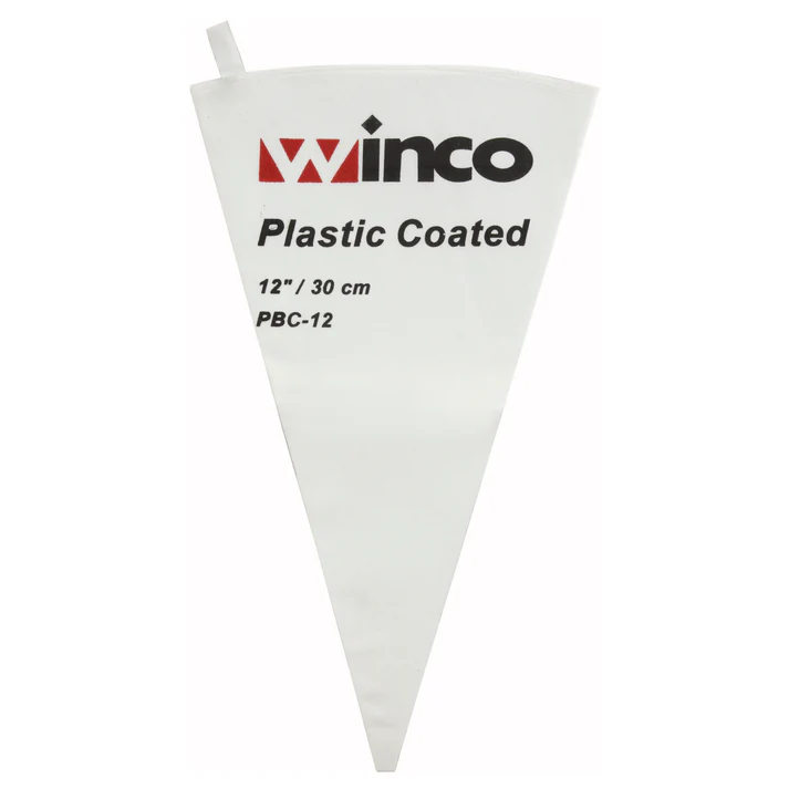  Pastry Bag, Cotton with Plastic Coating - 12"