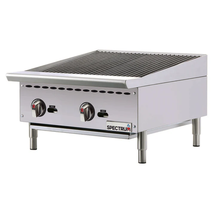 Spectrum Gas Charbroiler, 24" Wide, Natural / LP