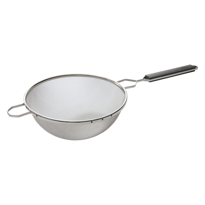 10-1/4" Single Medium Mesh Strainer with Plastic Handle