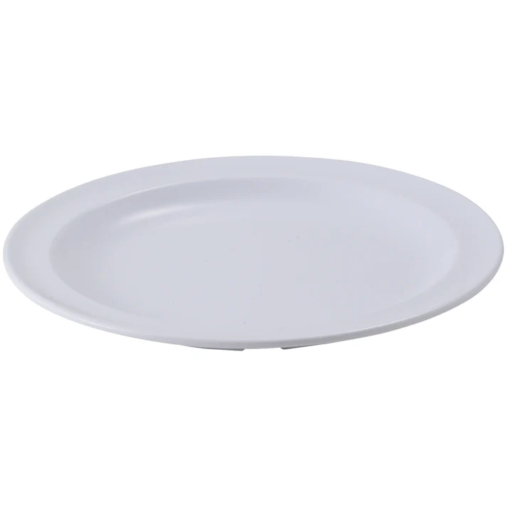 Melamine 8" Round Plates - White