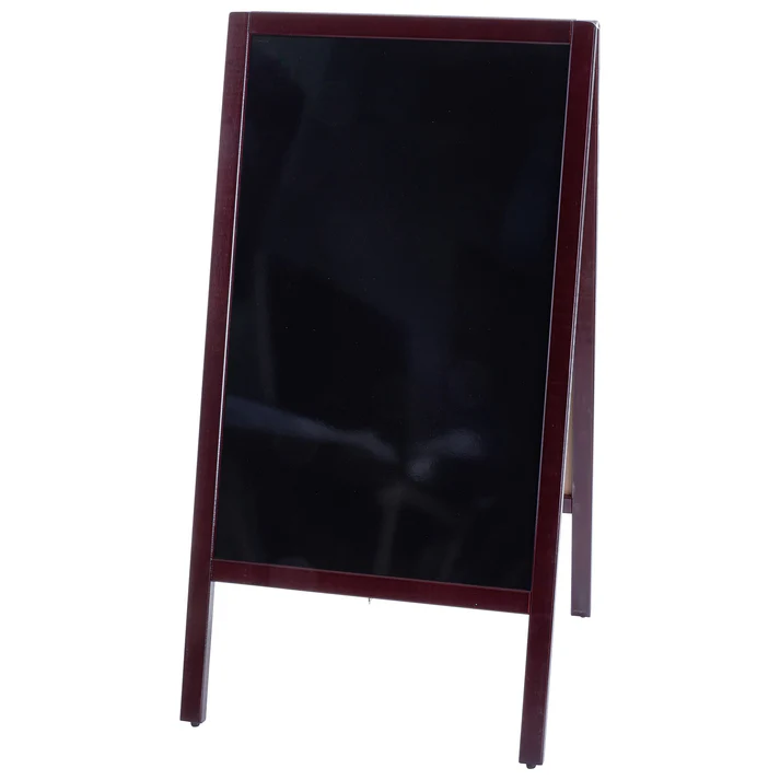 Dual-Sided Sidewalk A-Frame Marker Board - Mahogany, 20-3/8 x 39