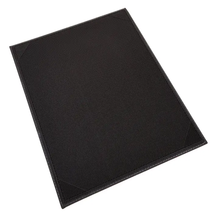 Single-View Menu Cover - Black, 8-1/2" x 14"