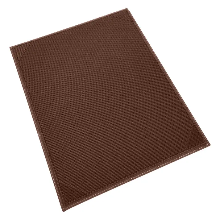 Single-View Menu Cover - Brown, 8-1/2" x 11"