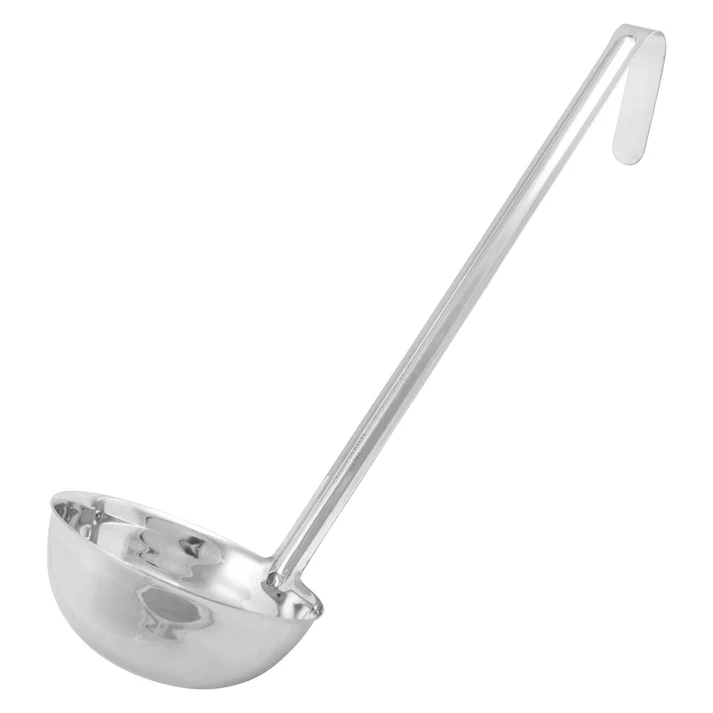 Winco Prime One-Piece Ladle, Stainless Steel - 12 oz