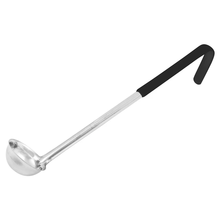 Winco Prime One-Piece Stainless Steel 6 oz Ladle