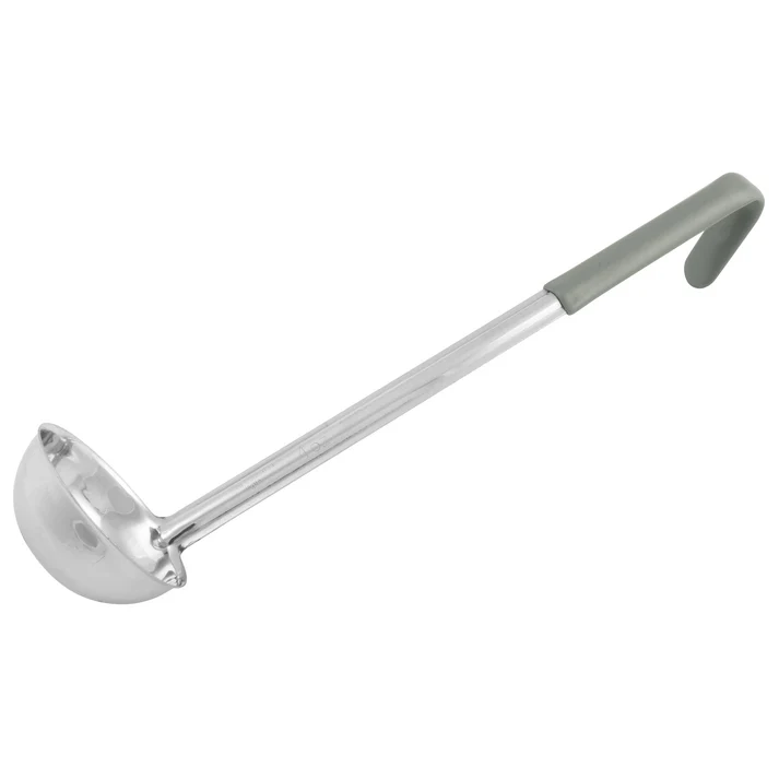 Winco Prime One-piece S/S 4oz Ladle, Gray, NSF
