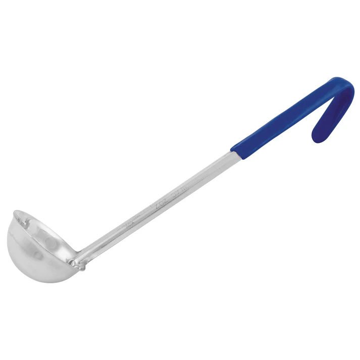 Winco Prime One-piece S/S 2oz Ladle, Blue, NSF