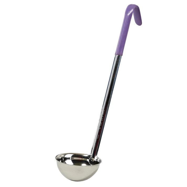 Allergen-Free One-Piece Stainless Steel 6 oz Ladle