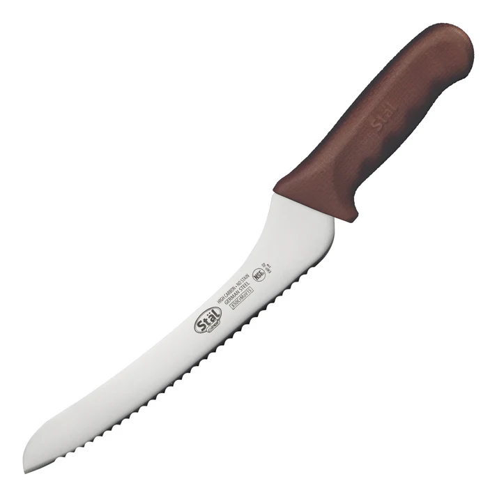 Stäl 9" Offset Utility/Bread Knife - Brown