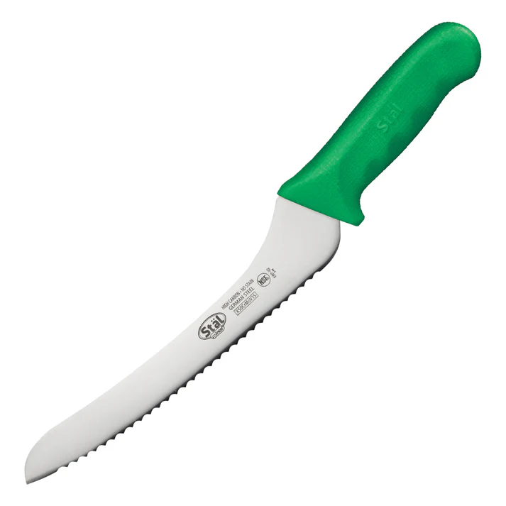 Stäl 9" Offset Utility/Bread Knife - Green