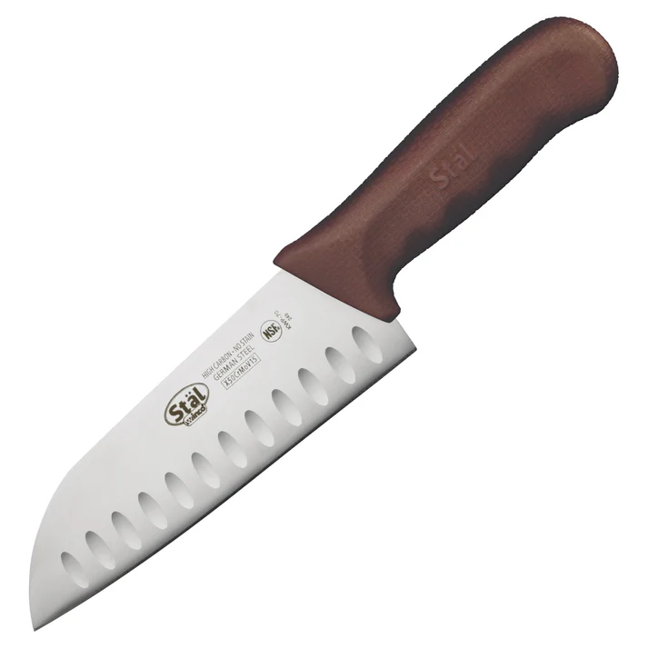 Stäl 7" Santoku Knife - Brown