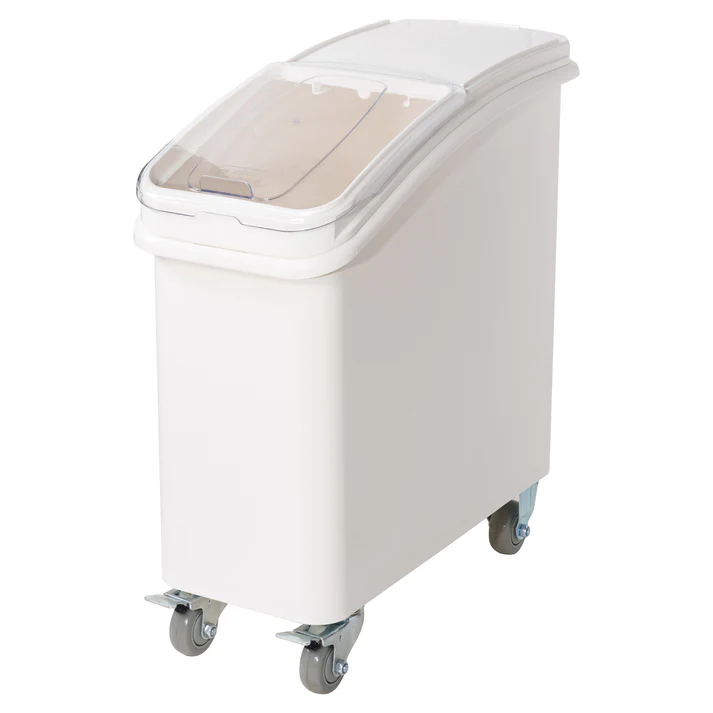 21 Gallon Ingredient Bin with Brake Casters and Scoop