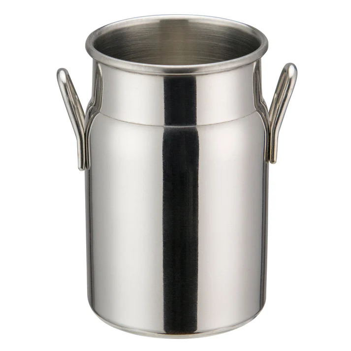 Mini Milk Can, Stainless Steel - 2" x 3-1/8"