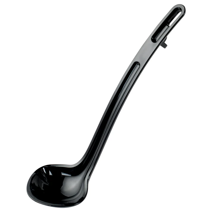 CURV One-Piece Dual Spout Ladle - Black, 8-1/2"