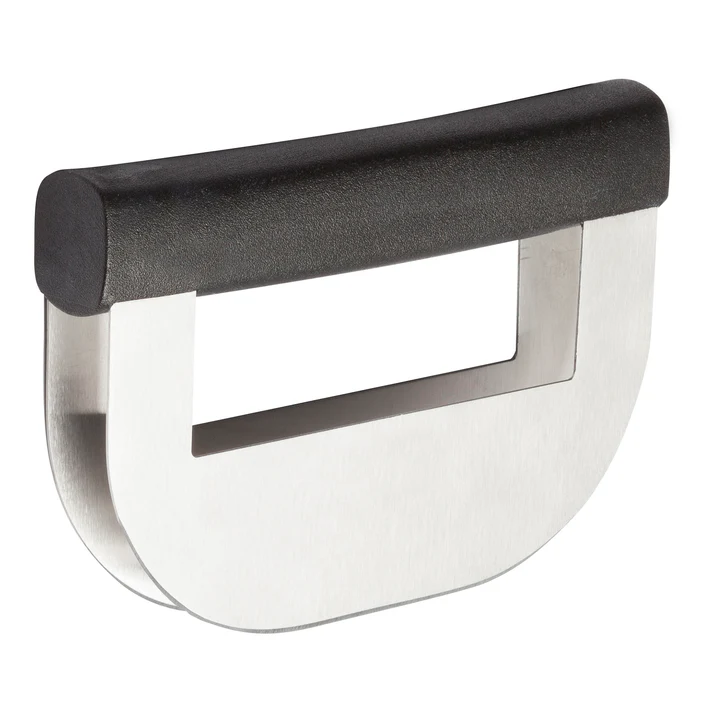 Double Blade Chopping Knife, Black Polypropylene Handle