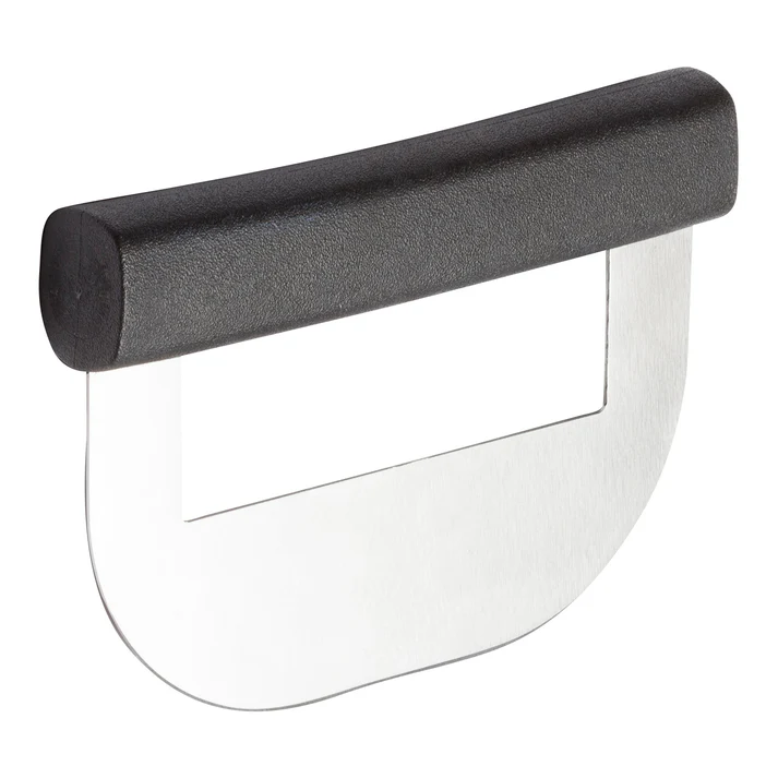 Single Blade Chopping Knife, Black Polypropylene Handle