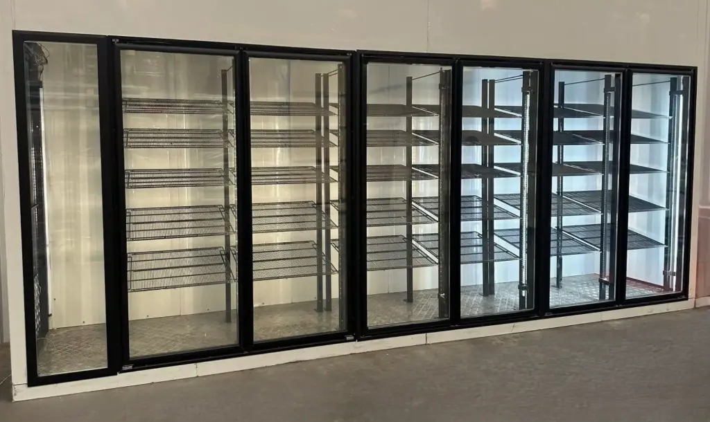 Walk-in Freezer Glass Door and Frame Work 30" x 79"
