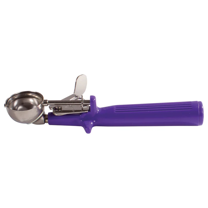 Winco Prime 18/8 Stainless Steel One-Piece Thumb Press Disher - 40