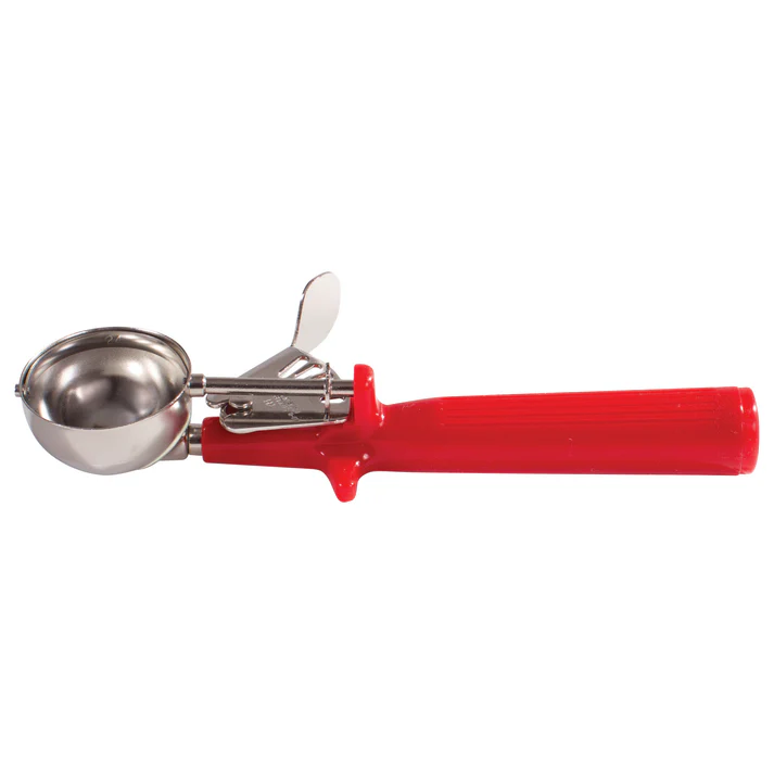 Winco Prime 18/8 Stainless Steel One-Piece Thumb Press Disher - 24