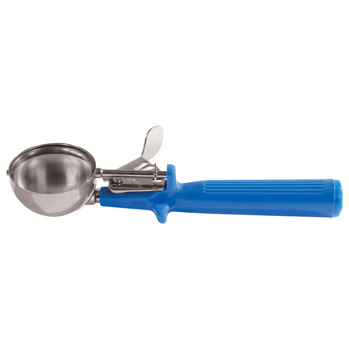 Winco Prime 18/8 Stainless Steel One-Piece Thumb Press Disher - 16