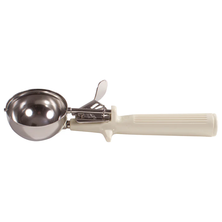 Winco Prime 18/8 Stainless Steel One-Piece Thumb Press Disher - 10